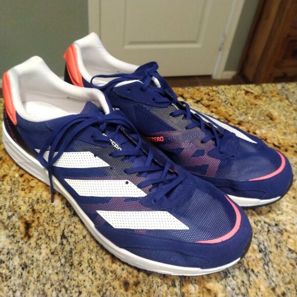 adidas Adizero Adios 6 Legacy Indigo 2021 GY0893 Men’s Size US 13 - Picture 6 of 12